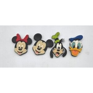 Disney Mickey & Friends 3D Rubber Fridge Magnets - 4 Piece Set